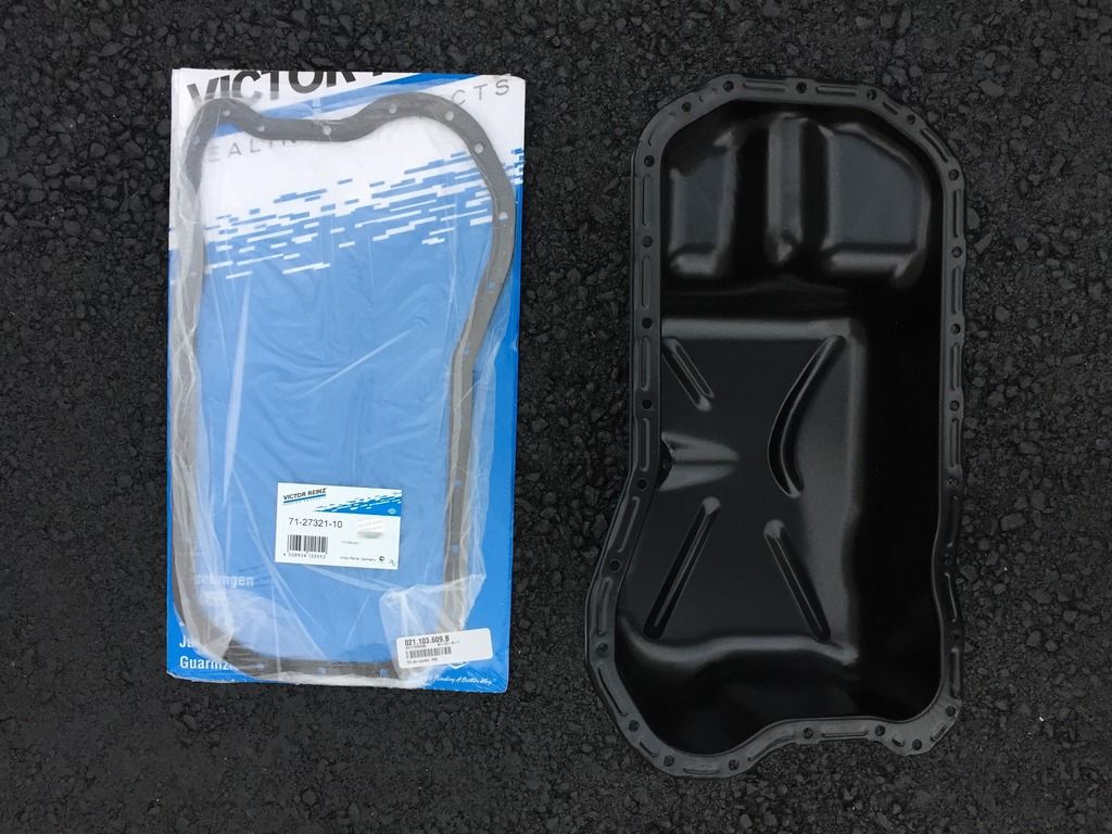 FS BRAND NEW oil pan gasket and new aftermarket oil pan for VR6 VW